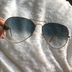 Blue gradient Ray Bans 62mm